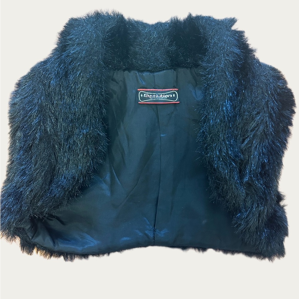 Evolution Black Faux Fur Vest